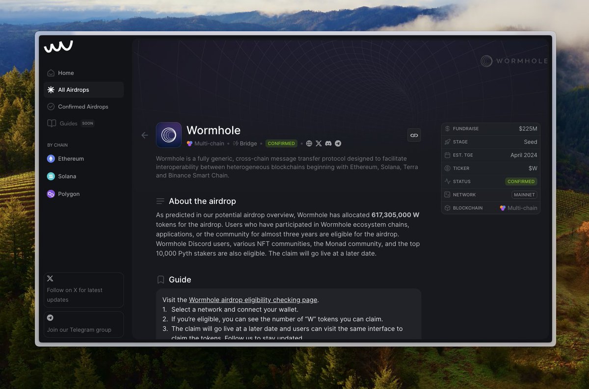 dropsfarm_'s tweet photo. GM! We just added the @wormholecrypto airdrop to the site!

How much $W allocation did you get? https://t.co/Hrg59nS8a6