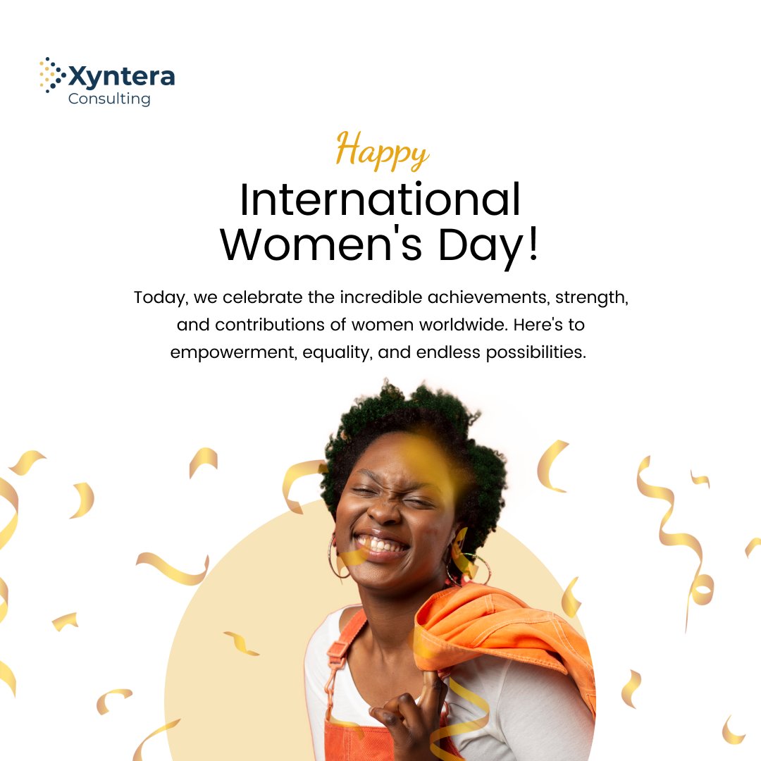 xyntera's tweet photo. Happy International Women's Day! 🌍 Join us in celebrating the incredible achievements, strength, and contributions of women worldwide. Here's to empowerment, equality, and endless possibilities. #InternationalWomensDay #EmpowerWomen #xyntera https://t.co/t3ZynBVAKi