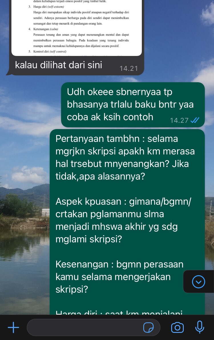 Askasaska_'s tweet photo. Hr ini ada adek mhswa yg bimbingan u/ bikin kuesioner prasurvey pnelitian. Terkadang msh byak yg bgung gmn si cara bikinnya. Km bs bikin dr aspek variabel penelitian yg km gunakan https://t.co/HPtMMhbHqb
