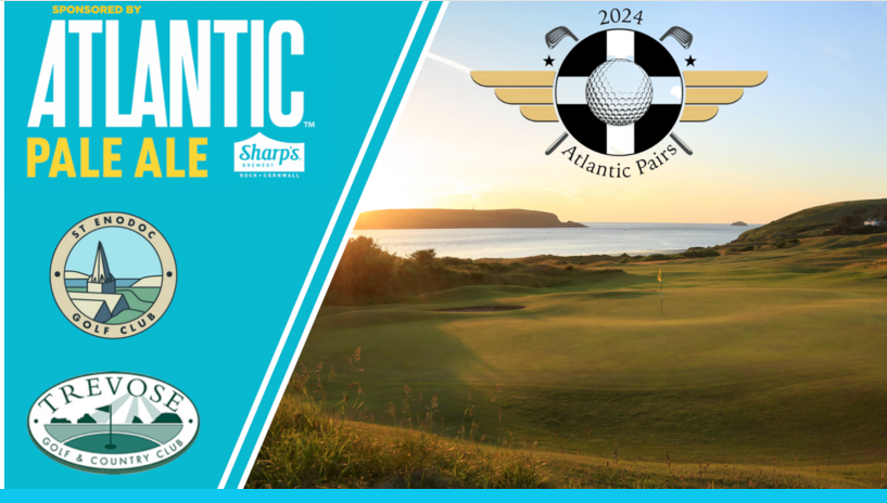 Day 2 of the 'Atlantic Pairs' co-hosted with @TrevoseGC and sponsored by @SharpsBrewery It will be dry but breezy for the event today. Some of our pairs are flying high after day 1. Play well today on your home course ! @swsportsnews #SWgolf #stateofplay #golflinks