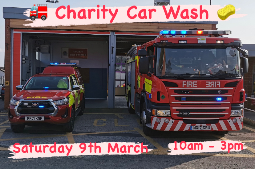MiddlewichFS's tweet image. **REMINDER**

Please visit us tomorrow for our @firefighters999 Charity Car Wash at Middlewich Fire Station.

Doors open 10am - 3pm

🚒 🧽 🚙 💦 

See you there! 👋🏻