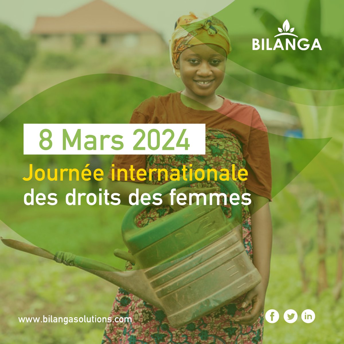 BilangaApp's tweet photo. #8Mars | Aujourd'hui est un jour très spécial. Une pensée spéciale à toutes ces #femmes qui assurent la survie de leur famille et qui contribuent pleinement au #développement de nos #communautés.
#BilangaSolutions #Agriculture https://t.co/61GlLgqXvY