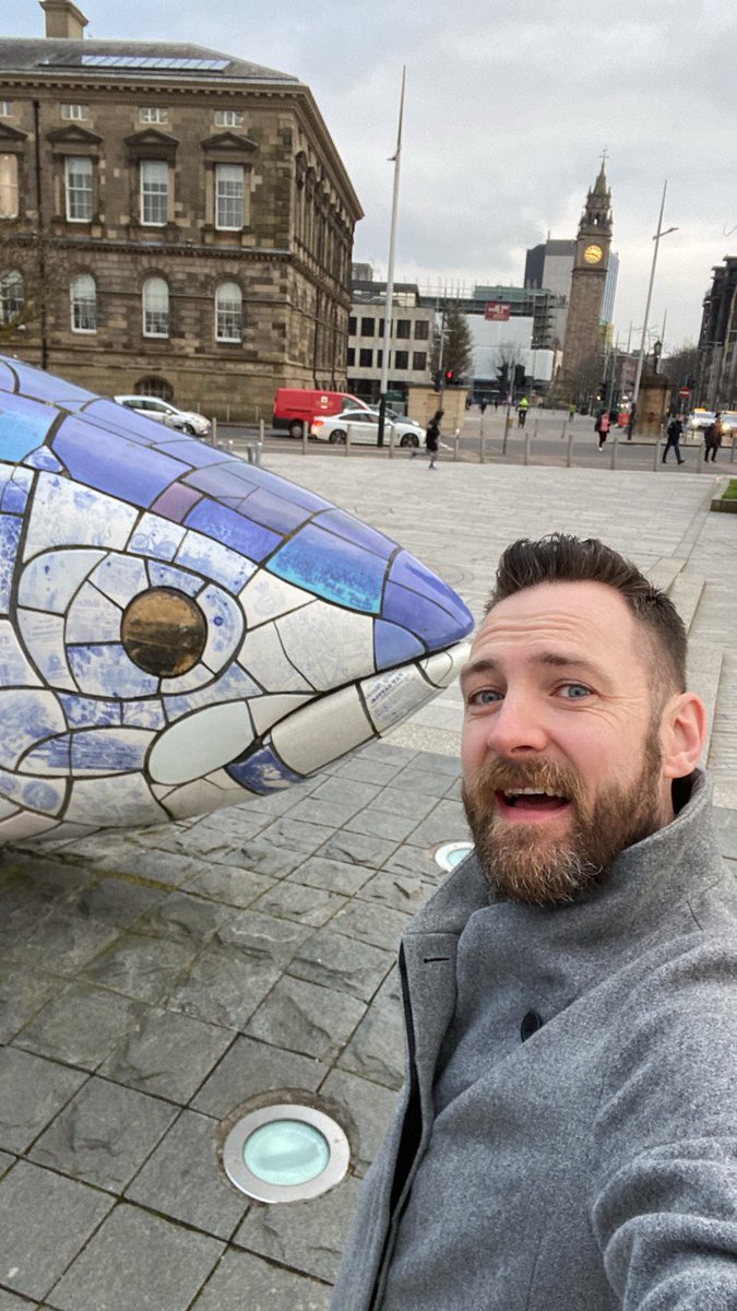 Morning Belfast! After a brilliant World Book Day in Ballycastle yesterday, I’m ready to kick off the next part of The Golden Hare Book Tour. Today I’m at the @Young_at_Art Belfast Children’s Festival to do school events with Fearghas MacLochlainn.