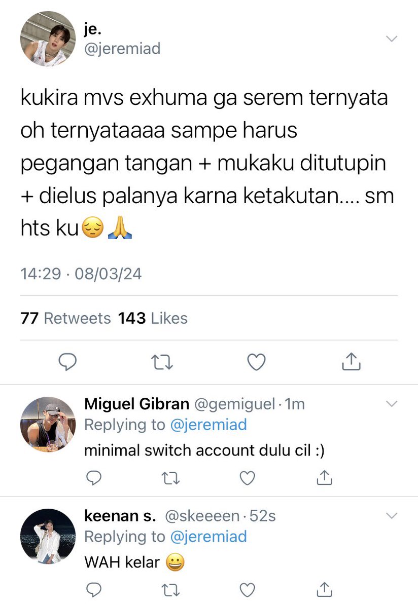 marumilfubi's tweet photo. #fhts jumil nonton exhuma, gone wrong? 😅😅 https://t.co/C13i8GUD4t