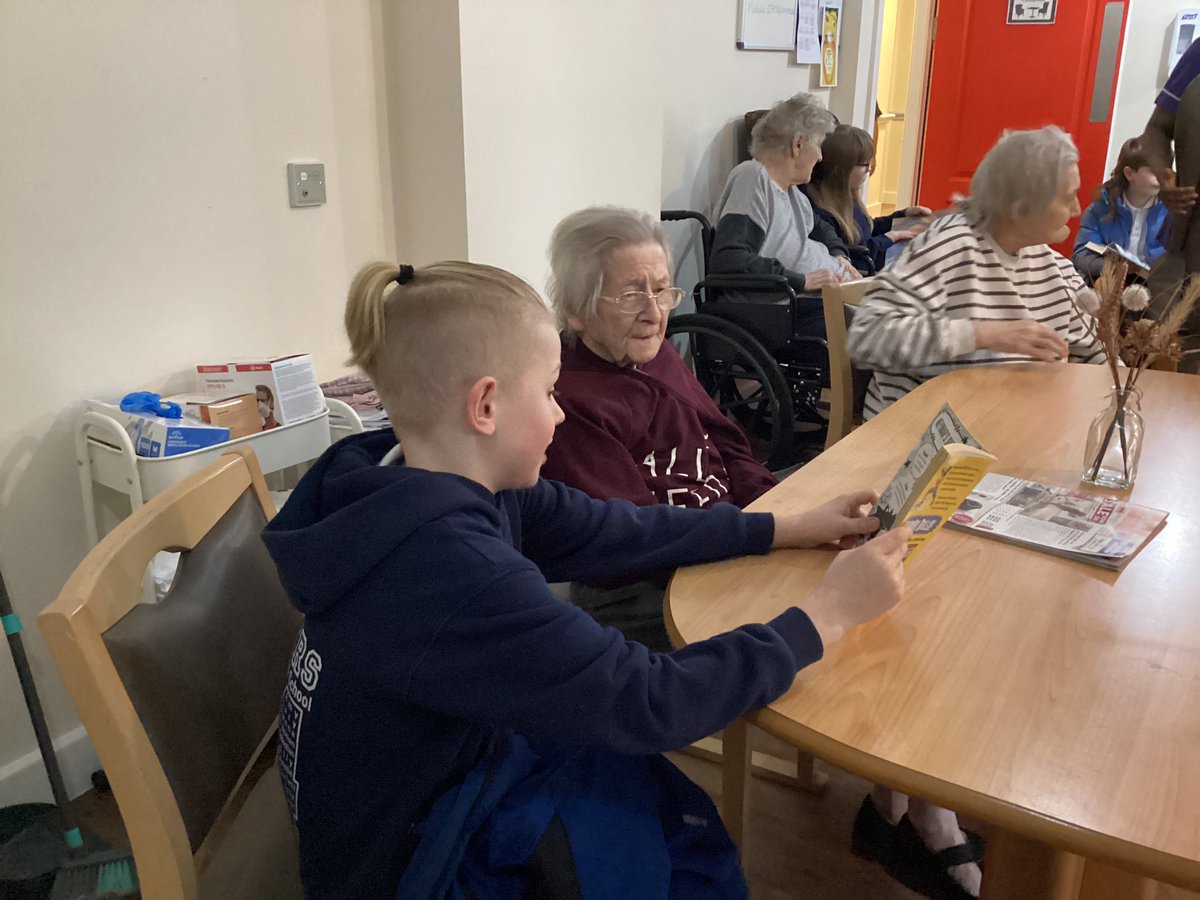 Some of our children from Beech and Sycamore had the privilege of going to Croftlands Care Home yesterday to read with some of the residents - planning more trips soon!