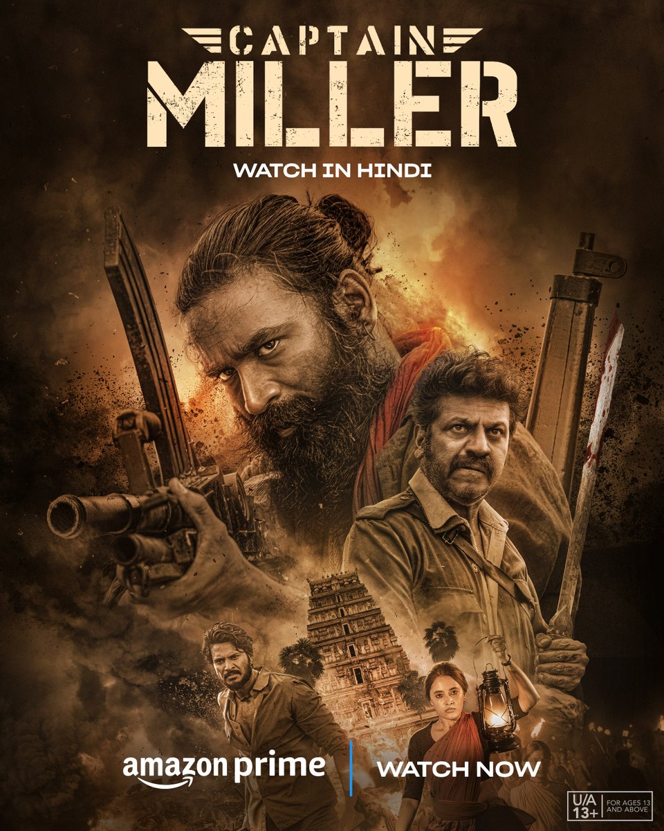 experience the thrill of rebellion in this fight for freedom! 🔥

#CaptainMillerOnPrime, watch now in Tamil, Telugu, Malayalam, Kannada and Hindi

bit.ly/CaptainMillerH…