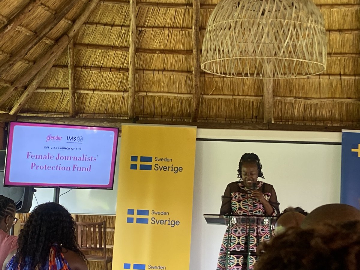 _kudakwashe_'s tweet photo. At the @SwedeninZW celebrating InternationalWomen’s Day and  the launch of the Female Journalists’ Protection Fund. 

#RespectHer https://t.co/7XddYe2GkD