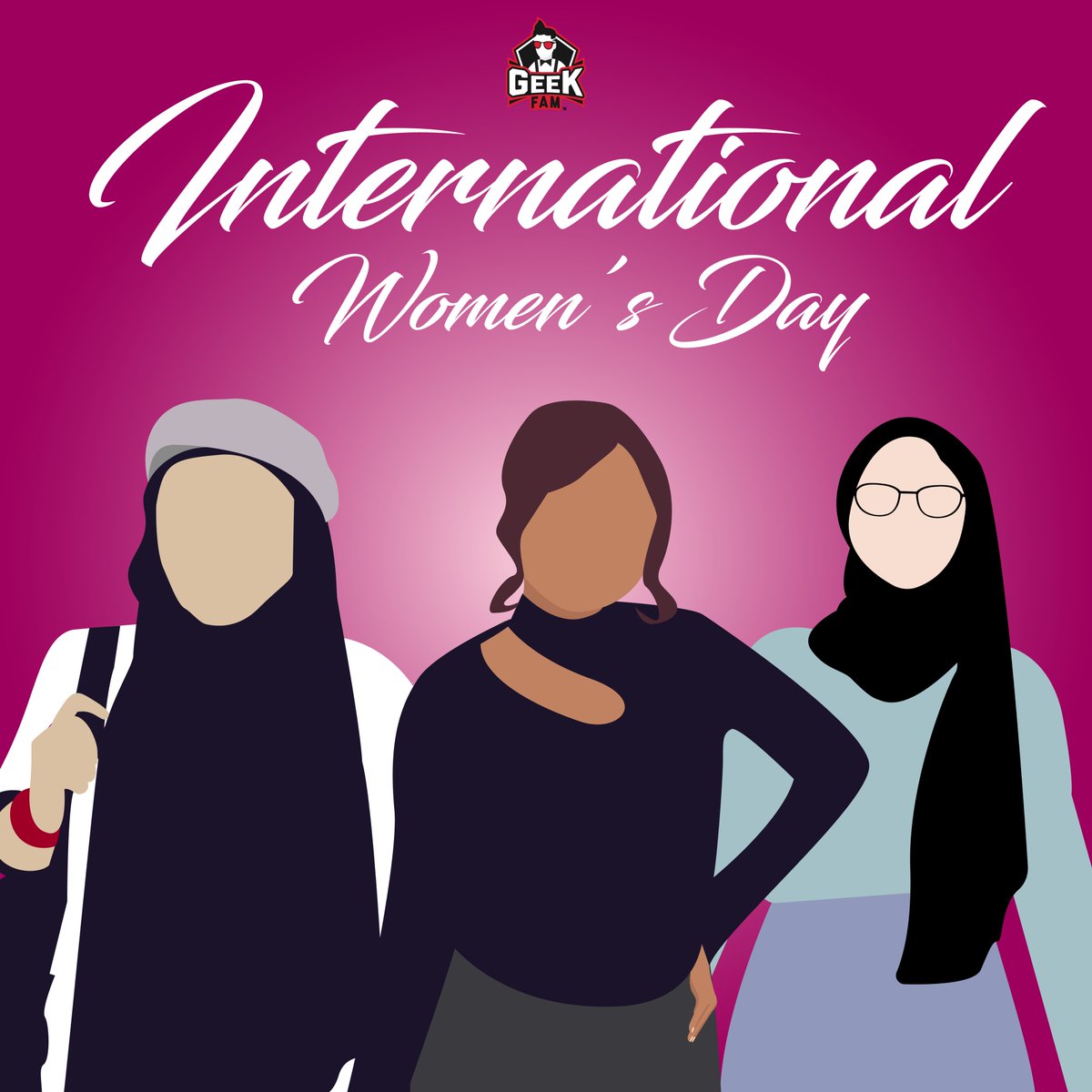 TeamGeekFam's tweet photo. Happy Women's Day! Thank you for shinning and inspiring people around the esports community! Keep on being awesome in everything you do!
#geekfam #onceageekalwaysafam #letsgogeeks #internationalwomenday https://t.co/QQZPNoIY2l
