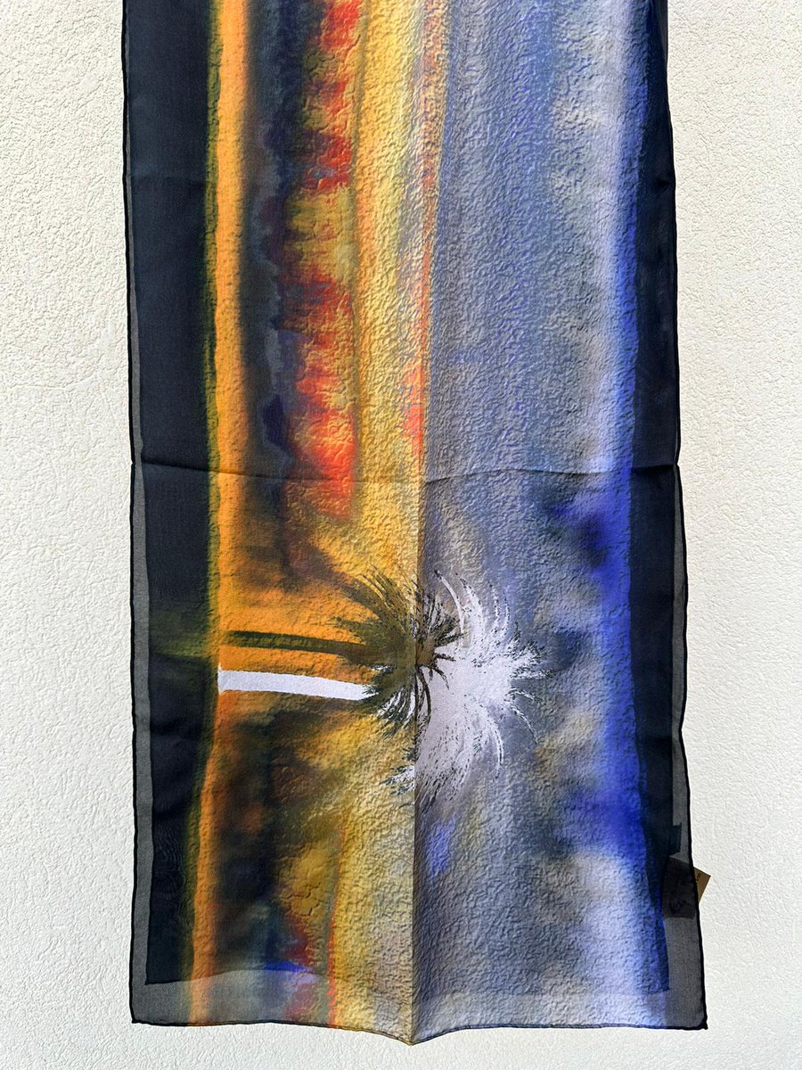 Allegra 
Pure Silk Scarf with hand sewn edges
€45 Free shipping Malta &amp; Gozo
Gift packaging included.