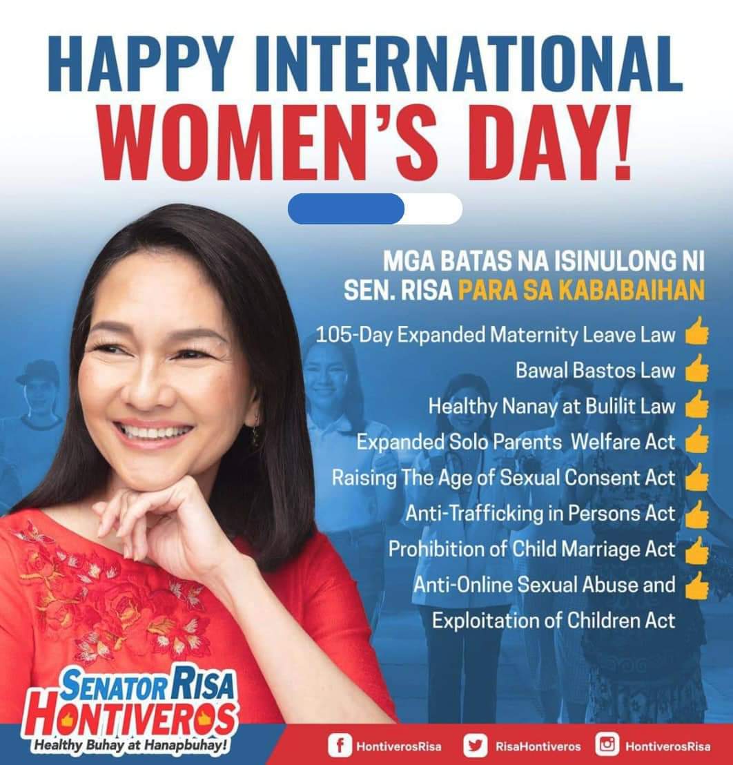 In my book, no one comes close to SenRi's outstanding performance in the Senate. 
#InternationalWomensDay