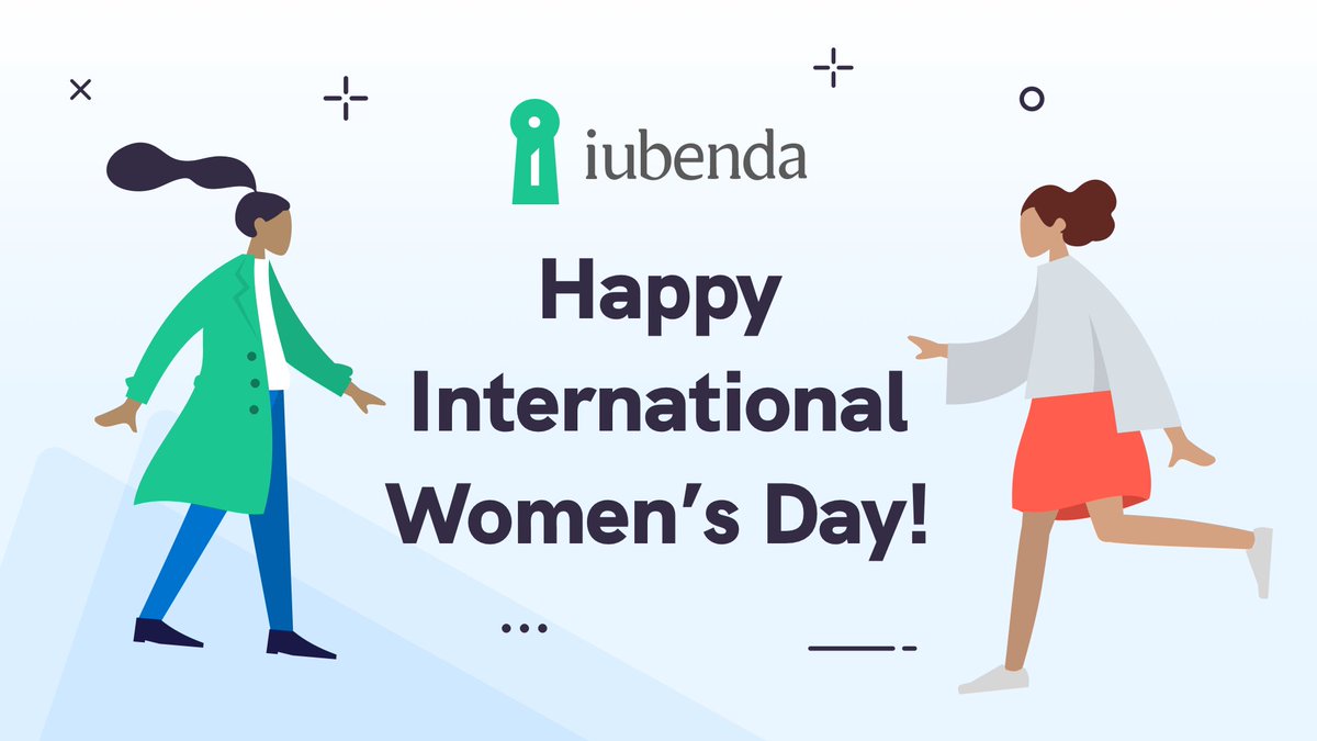 Happy #InternationalWomensDay 

Today we celebrate all the amazing women around the world, their incredible strength and achievements!

In particular, we want to take a moment to celebrate all the women of #iubenda and acknowledge their hard work and dedication: our company