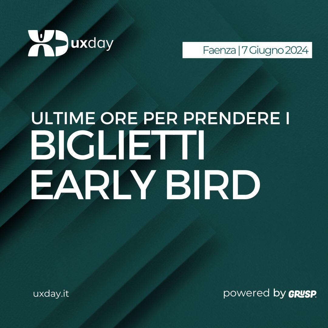 uxday | 7 Giugno 2024 | Faenza tweet media