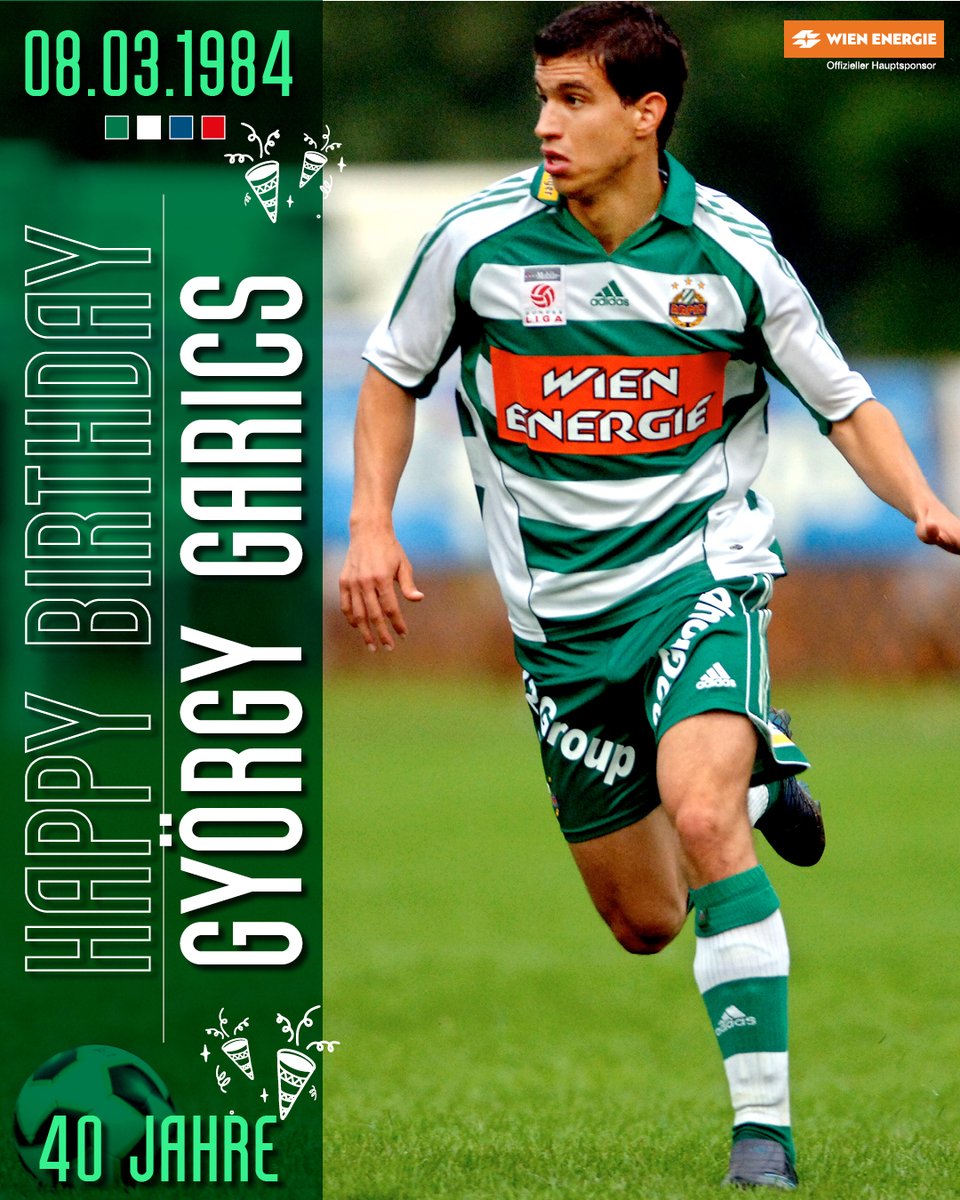 skrapid's tweet photo. György #Garics feiert heute seinen 40. Geburtstag und wir wünschen nur das Beste zum heutigen Jubiläum! 🎂🎈

#skrapid #SCR2024 #happybirthday https://t.co/Ktma0TfrEG