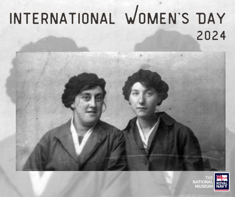 #InternationalWomensDay During WW1, Priddy’s Hard, Gosport was the first depot to employ women with 709 working there in 1915. During WW2, the Priddy’s Hard depot employed 2,500 women. 📷 Louisa Dykes and Colleague, Munitions Workers at Priddy’s Hard WW1