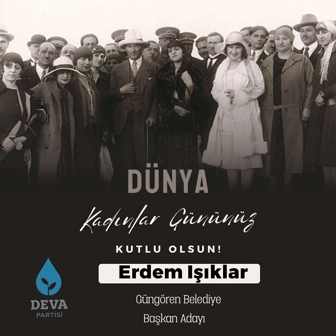 isiklarerdem's tweet photo. Şuna inanmak lazımdır ki, dünya yüzünde gördüğümüz her şey kadının eseridir. M. Kemal ATATÜRK 
8 Mart Dünya Kadınlar Gününüz Kutlu Olsun!
.
.
#devapartisi #8mart #8martkadınlargünü #kadınlargünü #emekçikadınlargünü #8martdünyakadınlargünü https://t.co/PxAxWN5xg6