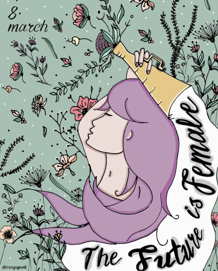 Educar en feminismo es lo único que nos salvará como sociedad. 

Salgamos a la calle por las víctimas de las manadas, por los abusos, las agresiones, por las asesinadas, por las desigualdades. 
Salgamos por nuestros derechos y libertades. 

#8M 
Ilustración <a href="/crisgapink/">Cris</a>