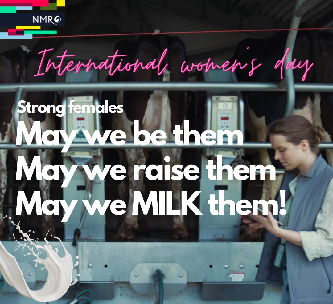 NMRgroup's tweet photo. Happy international women's day from NMR♀️

We would like to say thank you to all of the amazing women in not only our business but in the industry - today is about you!🎉

#NMR #InternationalWomensDay #farminguk #agriculture #dairycows #milkingcows https://t.co/K6JnUcbOGo