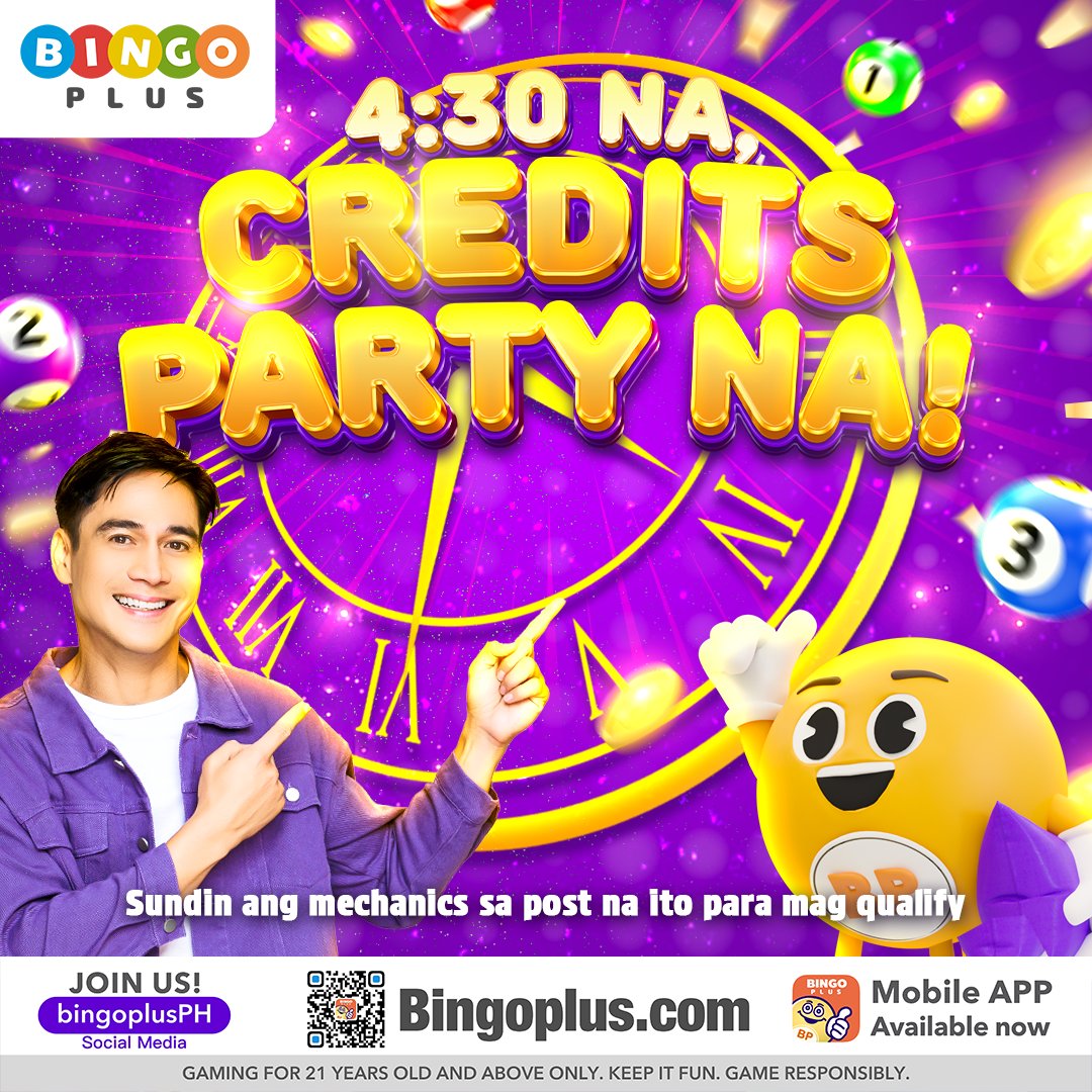 Bingoplusph's tweet photo. UY! 🤩

QRT this post with your BingoPlus ID at maging isa sa 20 na lucky winners ng 200 FREE credits!

COMMENT mo na rin ang #BPCreditsParty in the comment section! 😉

#BingoPlus #BP24CelebrationsIn2024 https://t.co/fmS0sDDwCI