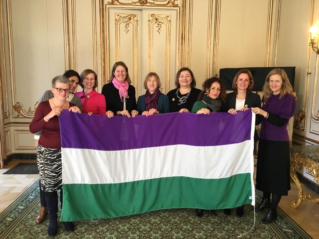 UKEUDeputy's tweet image. One from the archive for today’s #InternationalWomensDay. Remembering, in 2018, the fight to secure Votes for Women in the UK. Love today to female diplomats everywhere, but especially, and forever, to the #Coremer of #COREPERI