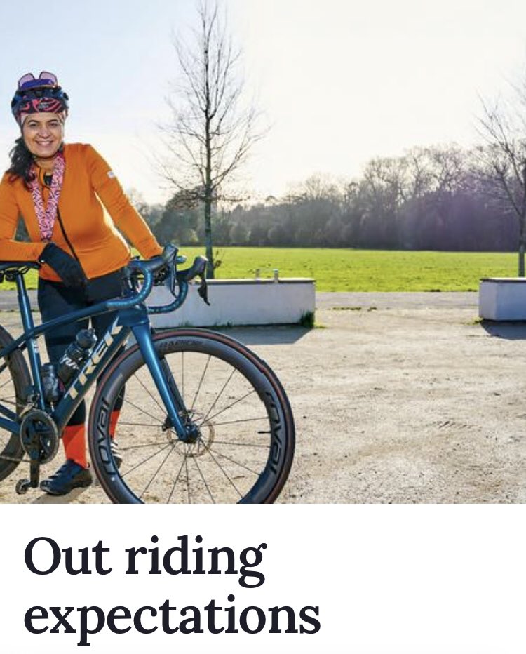 Wonderful article about the cycling journey of our very own @FatimaAhmed740 from novice commuter to endurance training via co-founding Hounslow @CycleSistersUK and everything she does for cycling and road safety at @LBofHounslow gb.readly.com/magazines/cycl…