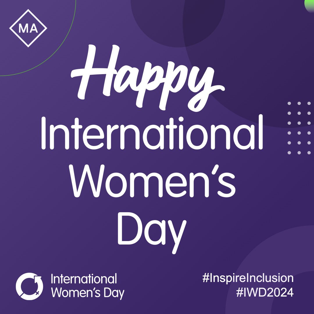Happy #InternationalWomensDay 💜

This year's theme is #InspireInclusion. Collectively, let's forge a more inclusive world for women 🌎
⁠
Read more about it here 👉🏽 internationalwomensday.com/Theme
⁠
#IWD #womensday #diversity #equity #inclusion #IWD24 #IWDtheme