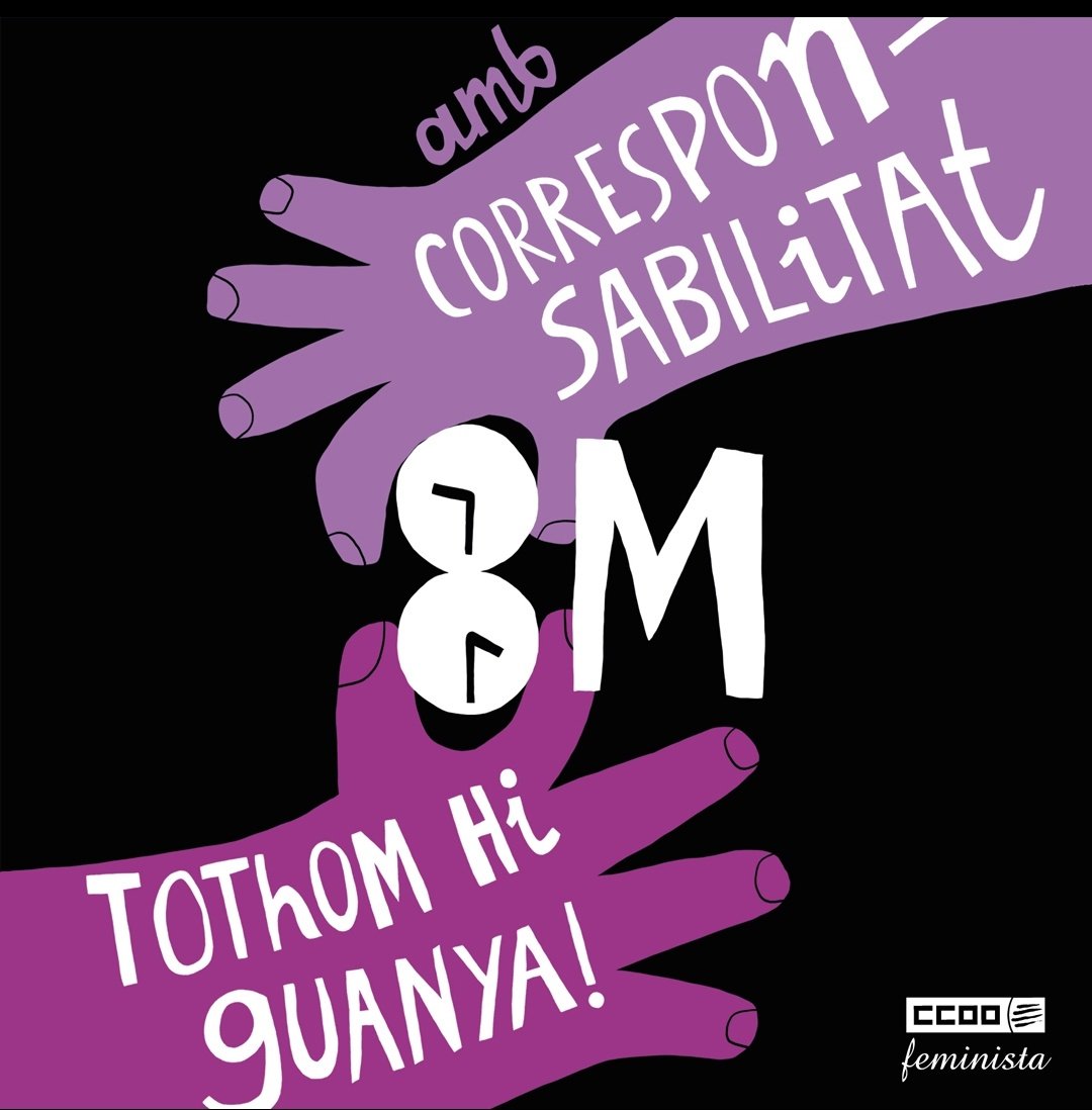 CCOOsanitat's tweet photo. 🟣 Avui @CCOOsanitat serem presents arreu dels territoris als actes que convoca @ccoocatalunya  #8mcorresponsabilitat

Manifest de @ccoocatalunya 👇
https://t.co/bJL5d12UPQ… https://t.co/GiMgkn1YTR