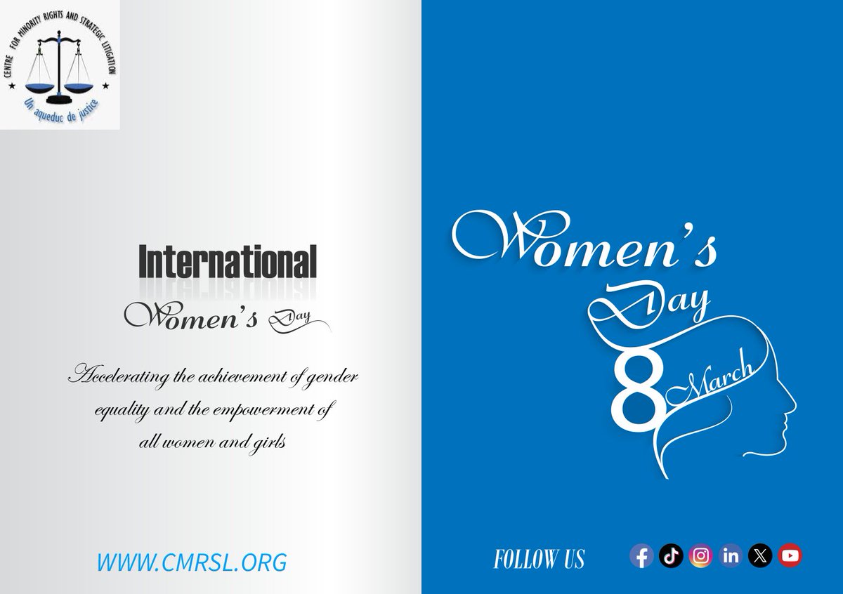 Today, we honor the strength, resilience, and achievements of #LBQ women and #transwomen in their ongoing struggle for equality and justice. Happy International Women's Day from the @CMRSLTrust ! Together, let's continue to amplify their voices and advocate for inclusive rights.