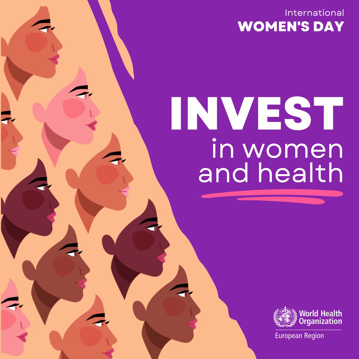 Today is International Women's Day!
👩‍🏫👩‍🎓🧕👩‍🔬👩‍👩‍👧👩‍🦼👵🏿

Equality is non-negotiable. The right to health is non-negotiable.

❤️#InvestInWomen’s health❗️
❤️#InvestInWomen’s health❗️
❤️#InvestInWomen’s health❗️

#IWD2024