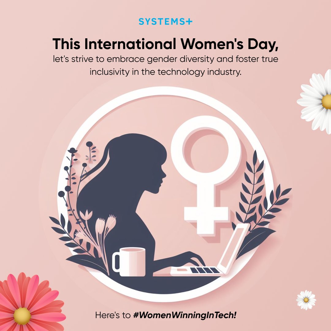Systems Plus wishes everyone a happy International Women's Day! 🎀

Here's to powerful, inspirational women who are transforming the professional landscape with their multi-faceted, can-do attitude! 🌠

Here's to #WomenWinningInTech! ⚡🔥

#WomensDay #InternationalWomensDay