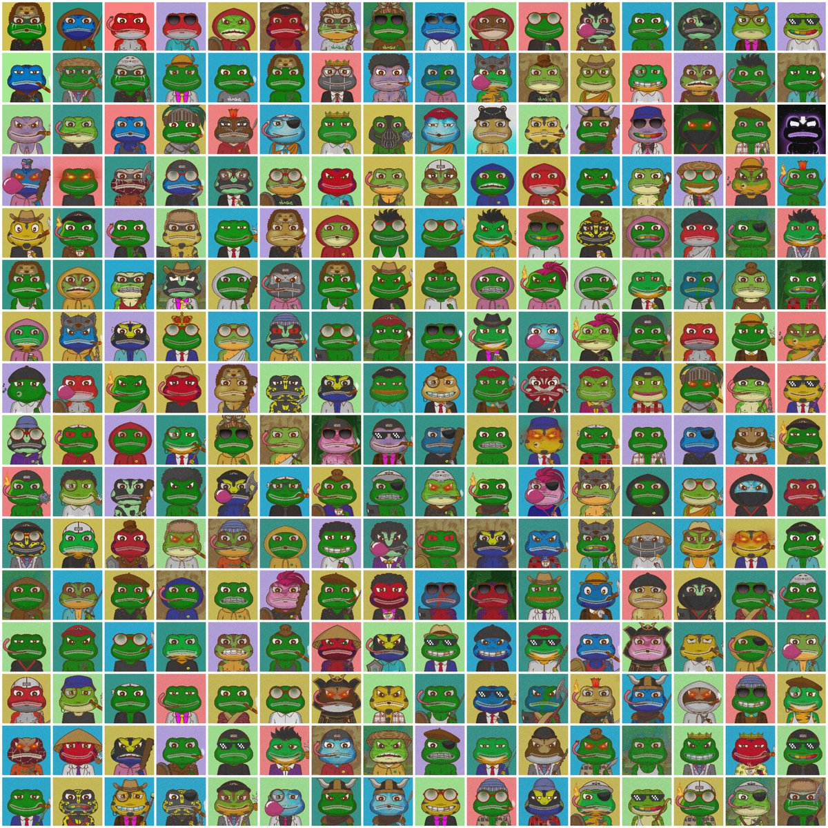 itsdigital23's tweet photo. GM, Did you make the 256 frogs family shot?
My reach went to shit and I think I have only 3 frogs left on the list to make. The last 3 or 4 posts I have made asking @ThePlagueNFT holders to reach out to me if they want a deribbitive has amounted to just 2 people getting in touch.
Either I made a frog for all the active holders on Twitter or something is wrong. So let's find the solution! I have paid for twitter, so now hopefully more people see these posts.
I need frogs to do what they do best and get this all over the TL, so I kindly ask for you to please share this. Better still post a deribbitive in the comments if you have one.
If you don't then post the frog. They are literally free!