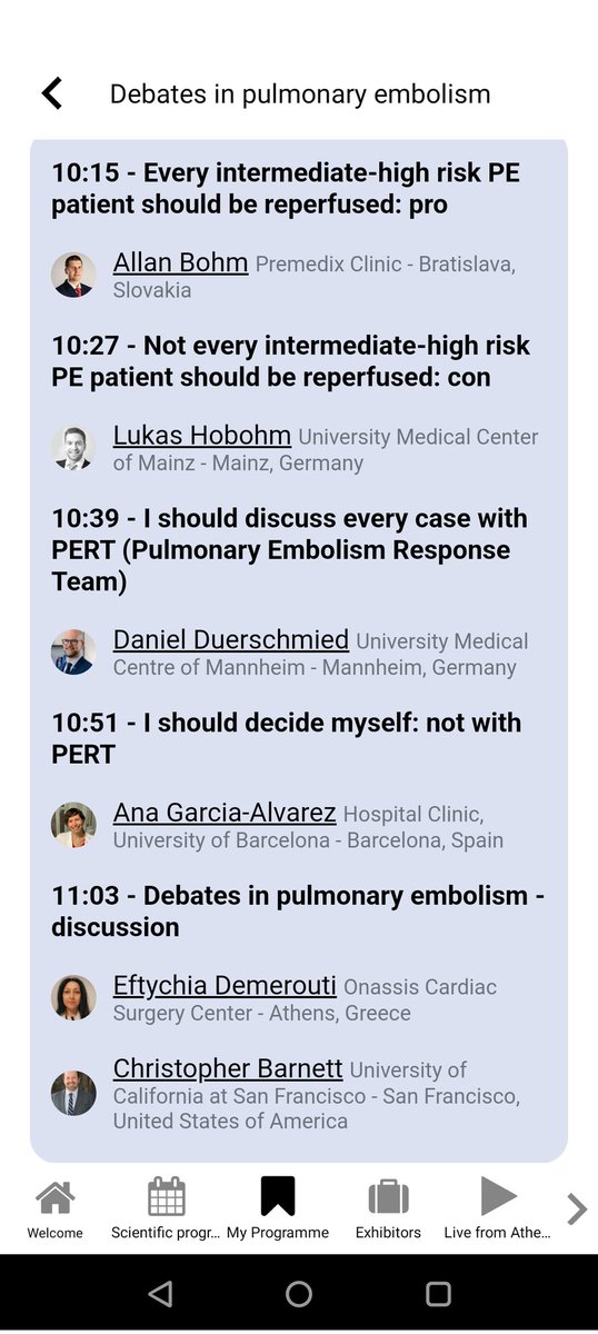 Are you here as well? #Acvc2024 Debates in pulmonary embolism ROOM 1! @ACVCPresident @escardio @drmilicaa @FH_Verbrugge @mspartalis5 @Allan_Bohm
