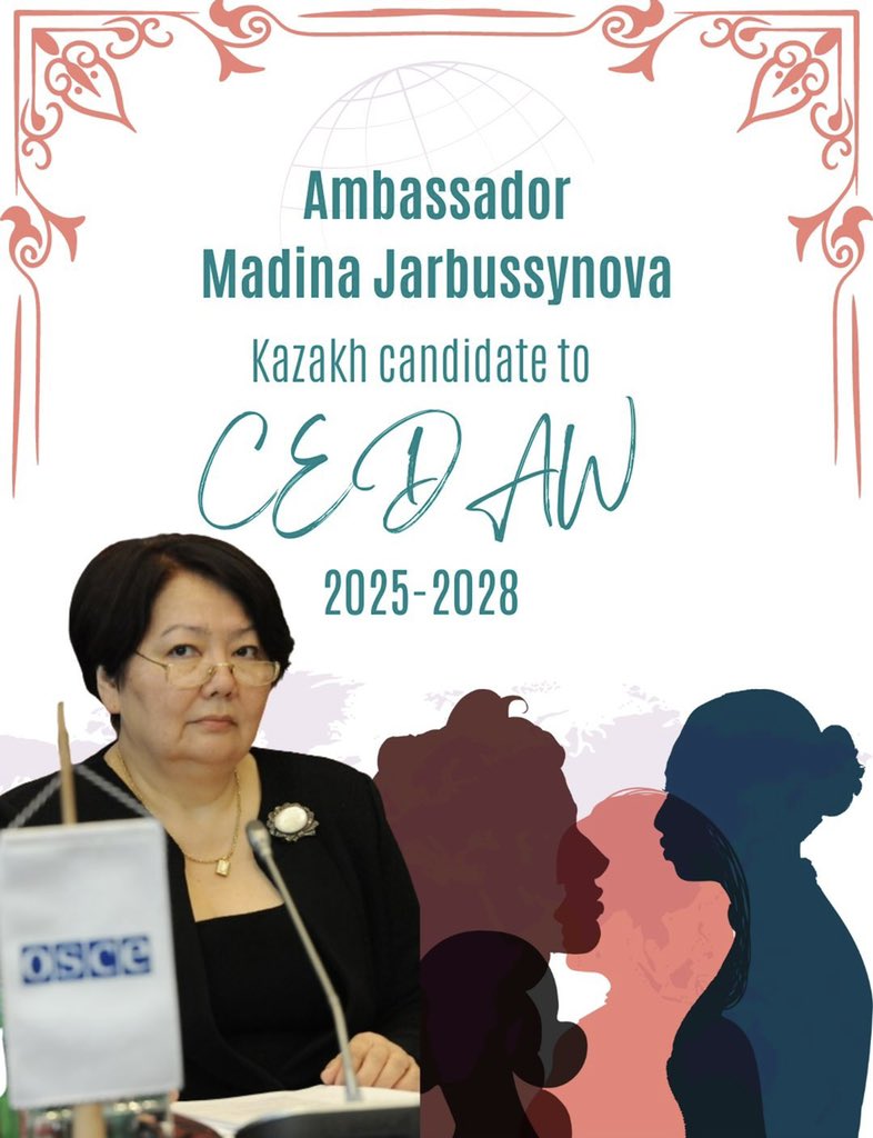 “A lot of efforts should be made at all levels to drive progress toward a more equitable and inclusive world, where every woman and girl can realize their full potential, free from discrimination and bias”,- Amb. Madina Jarbussynova, Kazakhstan’s candidate to #CEDAW for 2025-2028