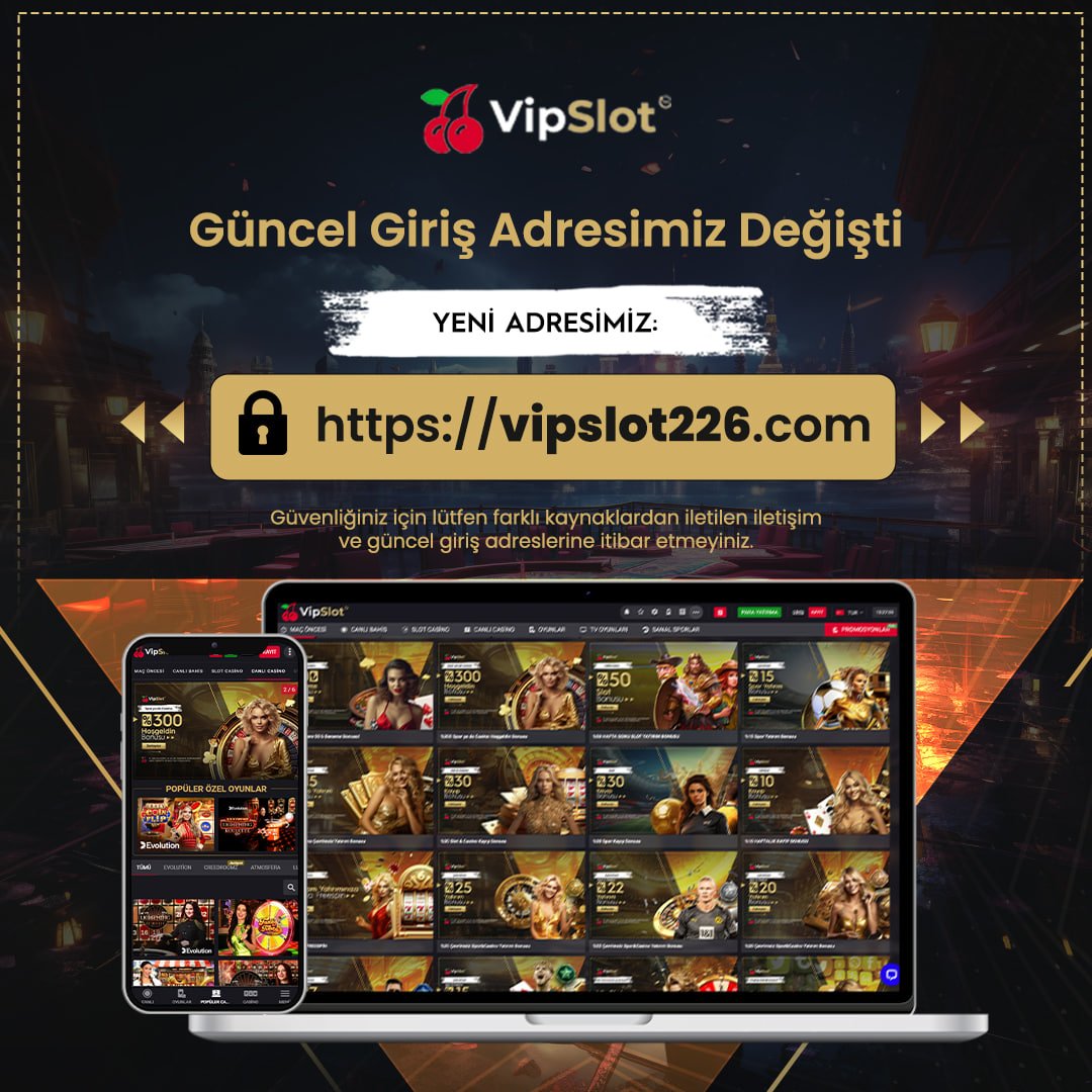 🌐 Domain adresimiz vipslot226.com olarak güncellenmiştir. ✅ Keyifli ve kazançlı oyunlar için en doğru tercih #Vipslot'ta bol şanslar dileriz ❗️ Bir sonraki güncel adresimiz bu şekilde olacaktır; ➡️ vipslot227.com ➡️ vipslot228.com