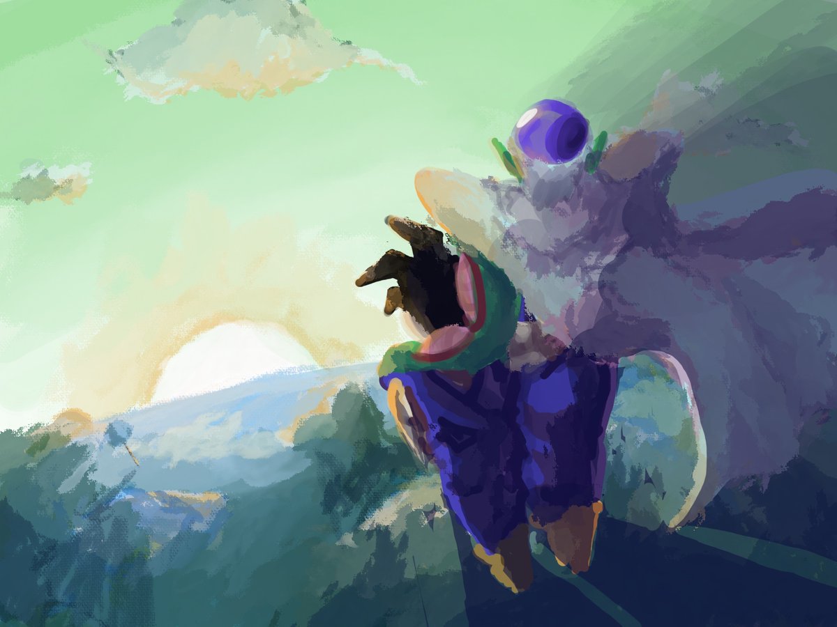 they say the suns never set on namek...
#riptothegoat #AkiraToriyama