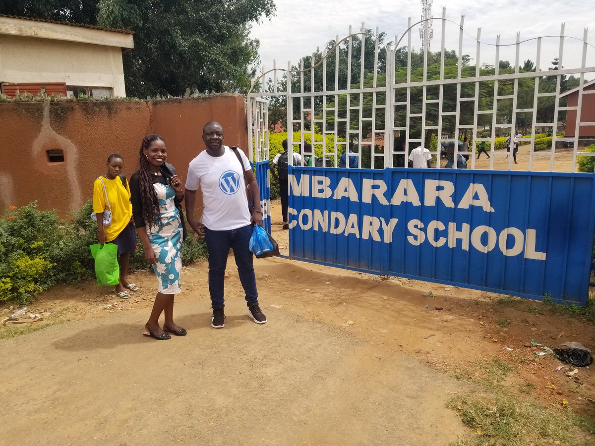 Welcome to Mbarara! Our treasurer @NoelineNandago and National Coordinator @SteveUG are at Mbarara Secondary School for the ICT Teachers' web design retooling workshop organized by @SharebilityUg. #EachOneTeachOne