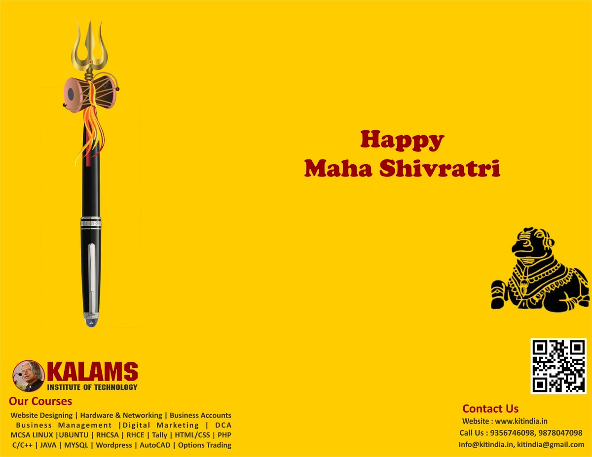 kitindia's tweet photo. happy Maha Shivratri #MahaShivratri #KitIndia #KalamsVision #KalamsInstitute https://t.co/4f53iGxcKb