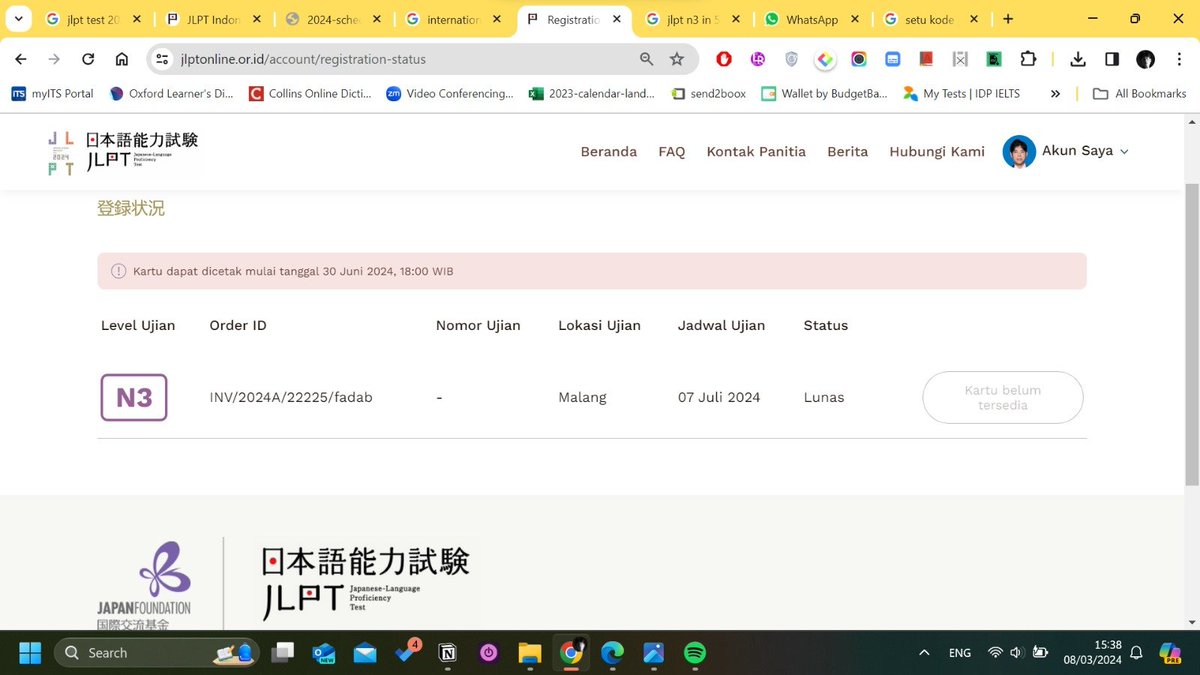 arieljo___'s tweet photo. Am I delusional? #langtwt

pic: I just paid for a JLPT N3 on July 7th 2024

where am I: HSK5, TOPIK Lv5, knows a bit of hiragana zero katakana, zero grammar, zero vocabulary. https://t.co/mnPH6Qx1Kz