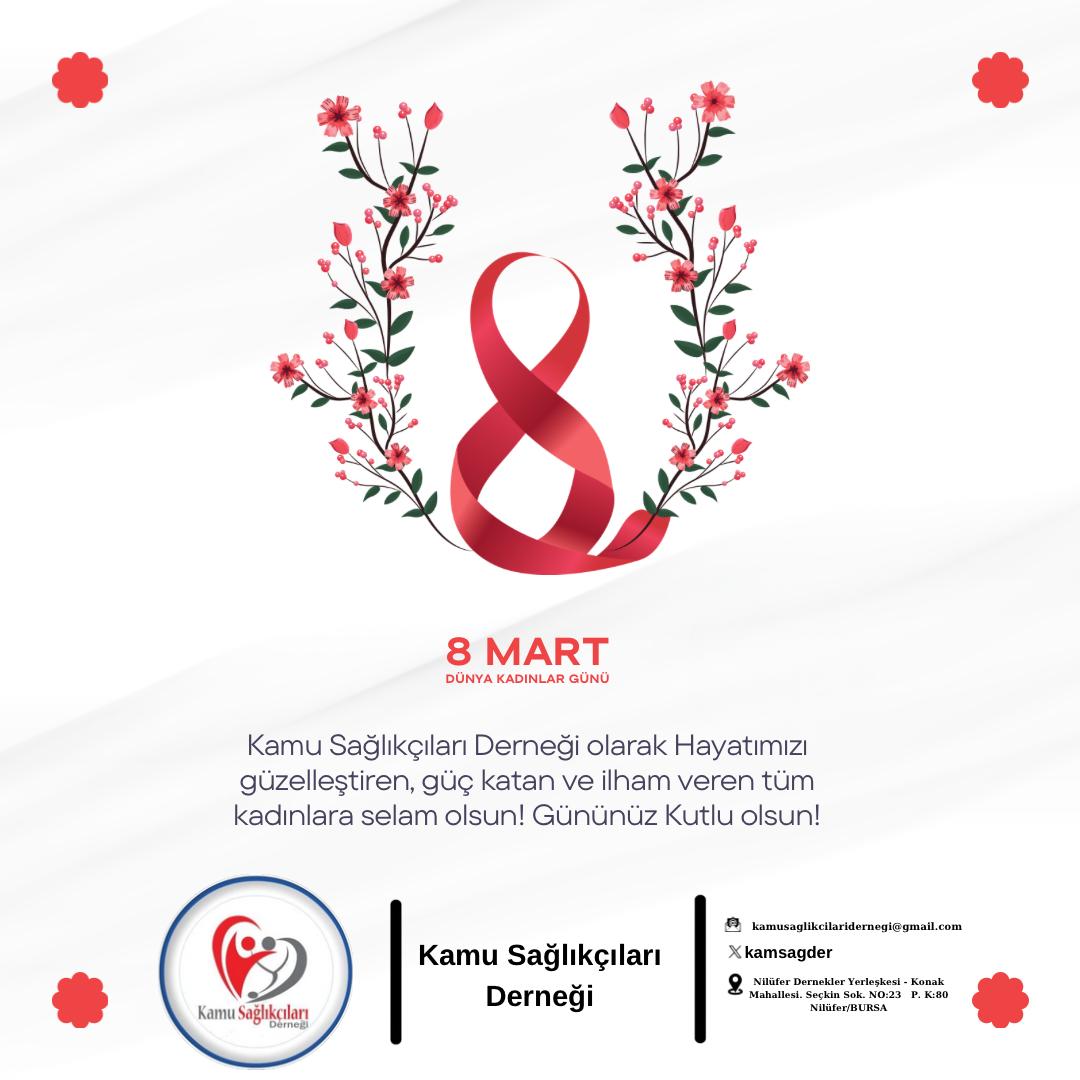 Geleceğimizin mimarı, yarınların umudu olan, hayatımızı güzelleştiren, güç katan ve ilham veren tüm kadınlarımızın 8 Mart Dünya Kadınlar Günü kutlu olsun.

#8MartDünyaKadınlarGünü