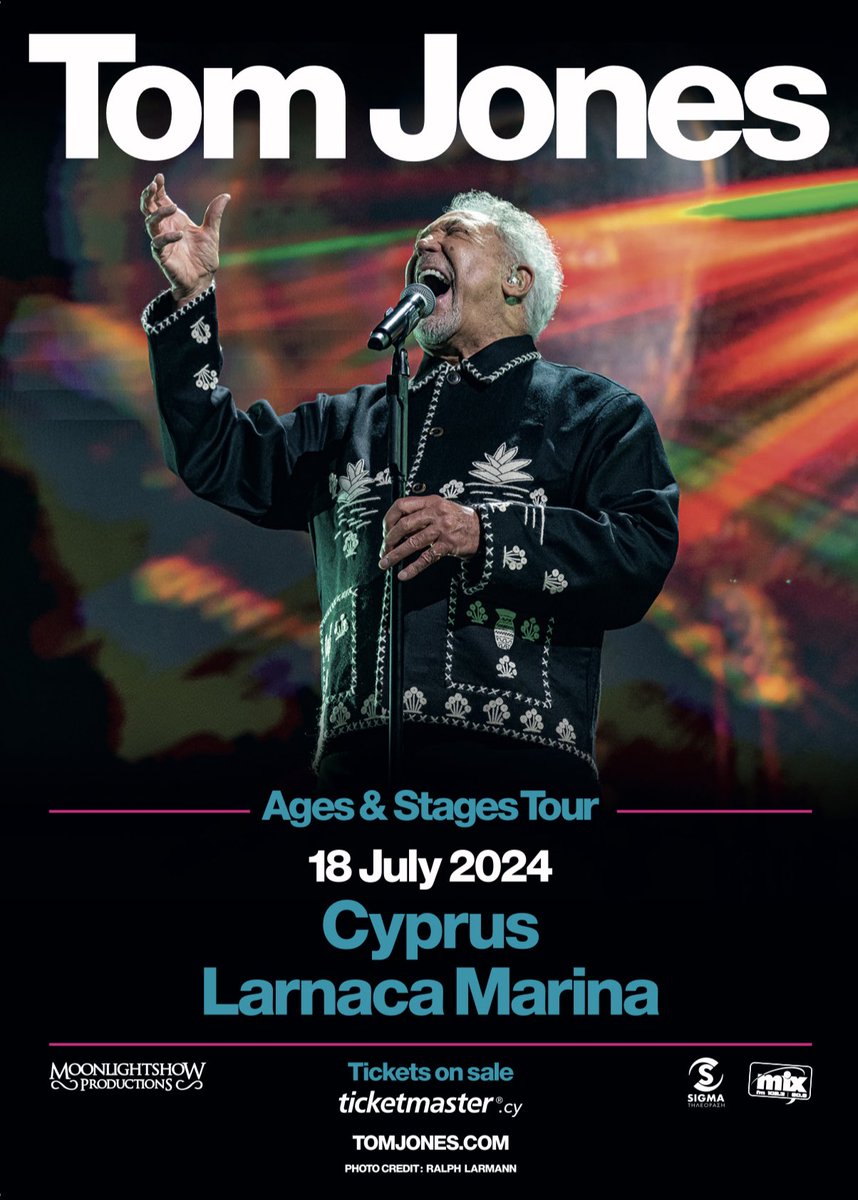 Cyprus I am pleased to be announcing a show for July. Tickets on sale at 12pm today. ticketmaster.cy/showEventInfor…