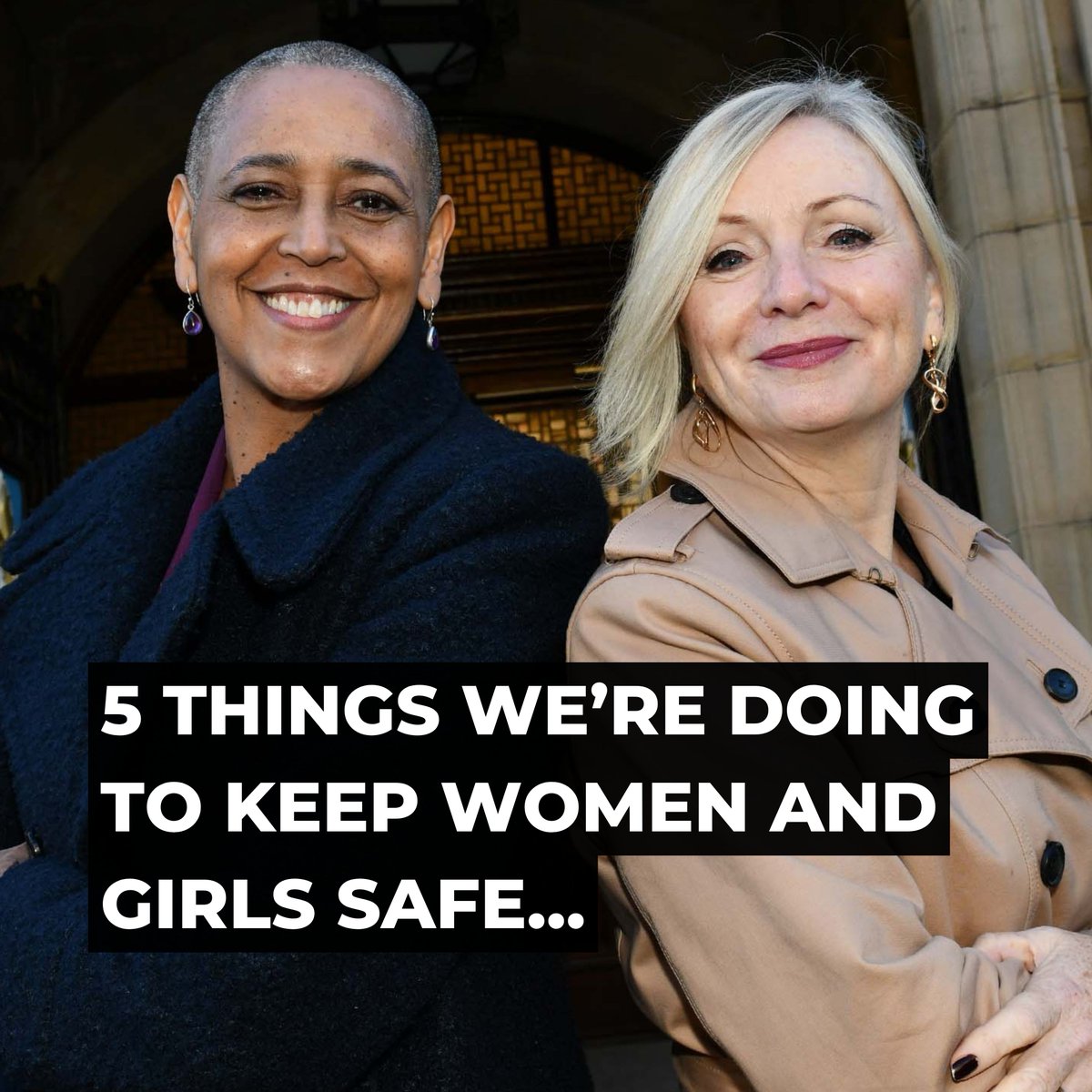 The safety of women and girls is at the heart of everything we do – not only on #IWD but every single day of the year.

Here's just 5 of the things we’re doing to keep women and girls safe:

1⃣ Created and shared guidance to create safer parks for women and girls.

2⃣ Launched a