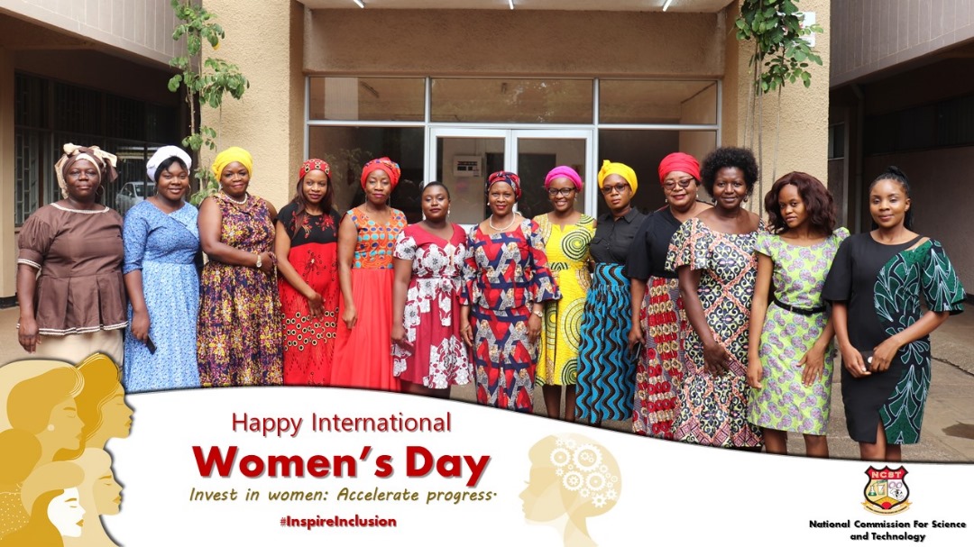 NCST wishes all women a Happy International Women's Day, Invest in women:Accelerate progress  #Nationalcommissionforscienceandtechnology #InpireInclusion.