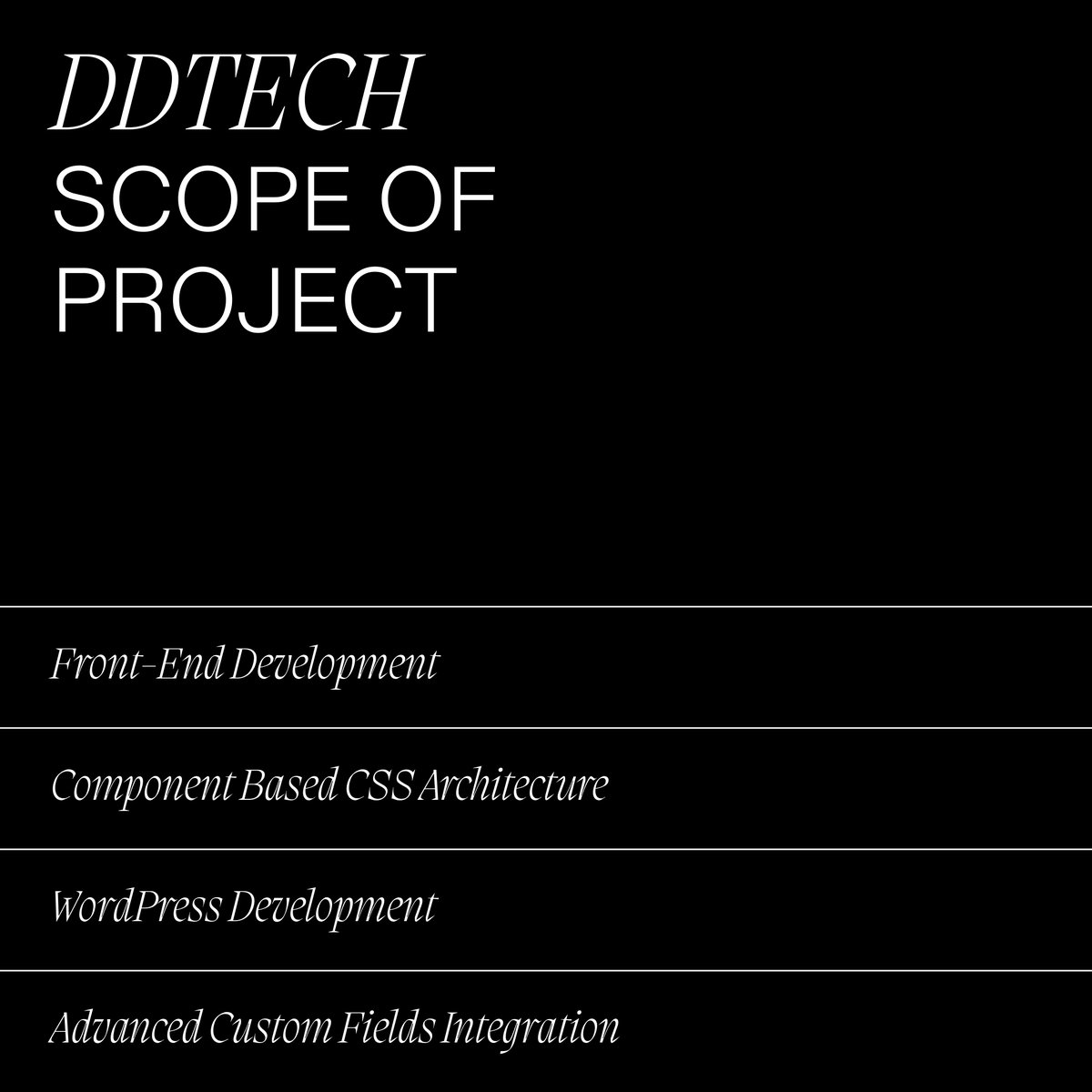 As Basework, we have developed an interactive and easy-to-use website to better explain DDTech’s services.