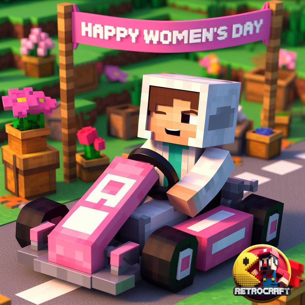 RetroCraftio's tweet photo. 🥰Happy Women’s Day🥰
 To all the beautiful ladies out there in the pixel perfect Retroverse

#Minecraft #Retrocraft #pixelperfect #retrogaming https://t.co/9pZSJQvX8T