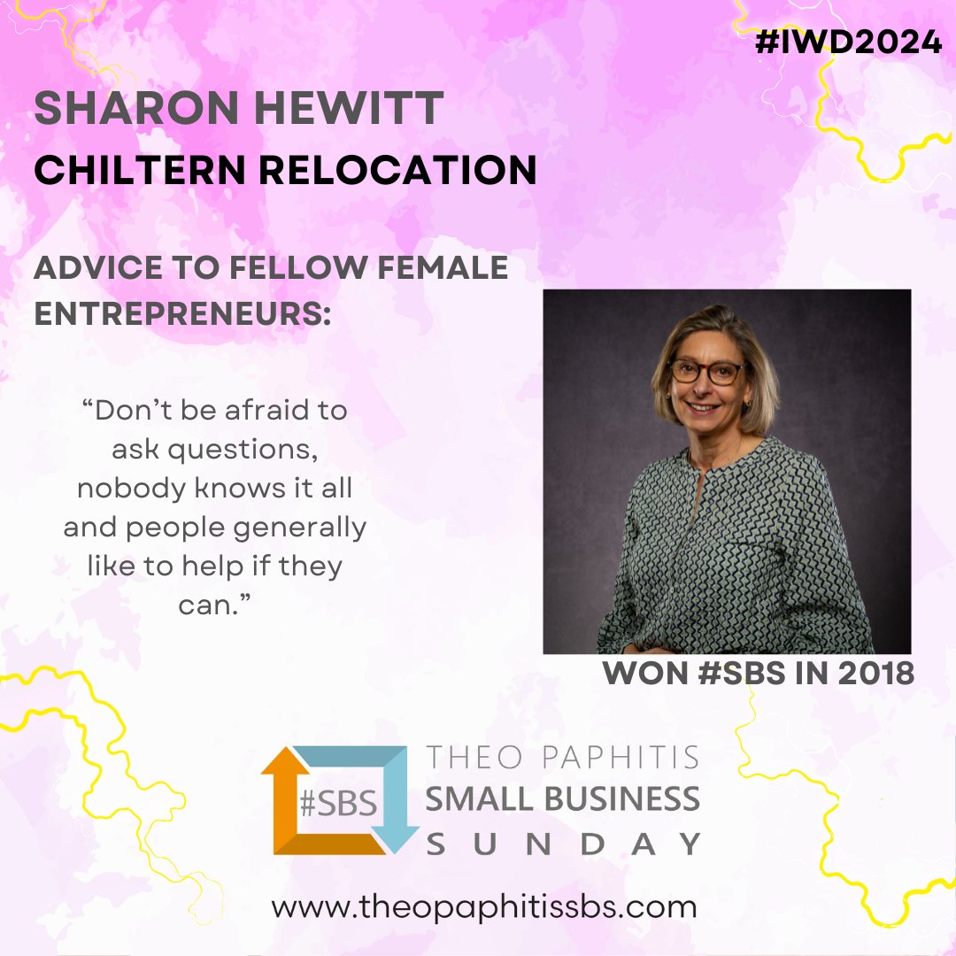 The #SBS network is made up of 80% fantastic female entrepreneurs who we celebrate today. We reached out to them to share their advice with fellow female entrepreneurs and thanks to <a href="/No1Homefinder/">Chiltern Relocation</a> for sharing theirs... #IWD2024 #IWDxSBS