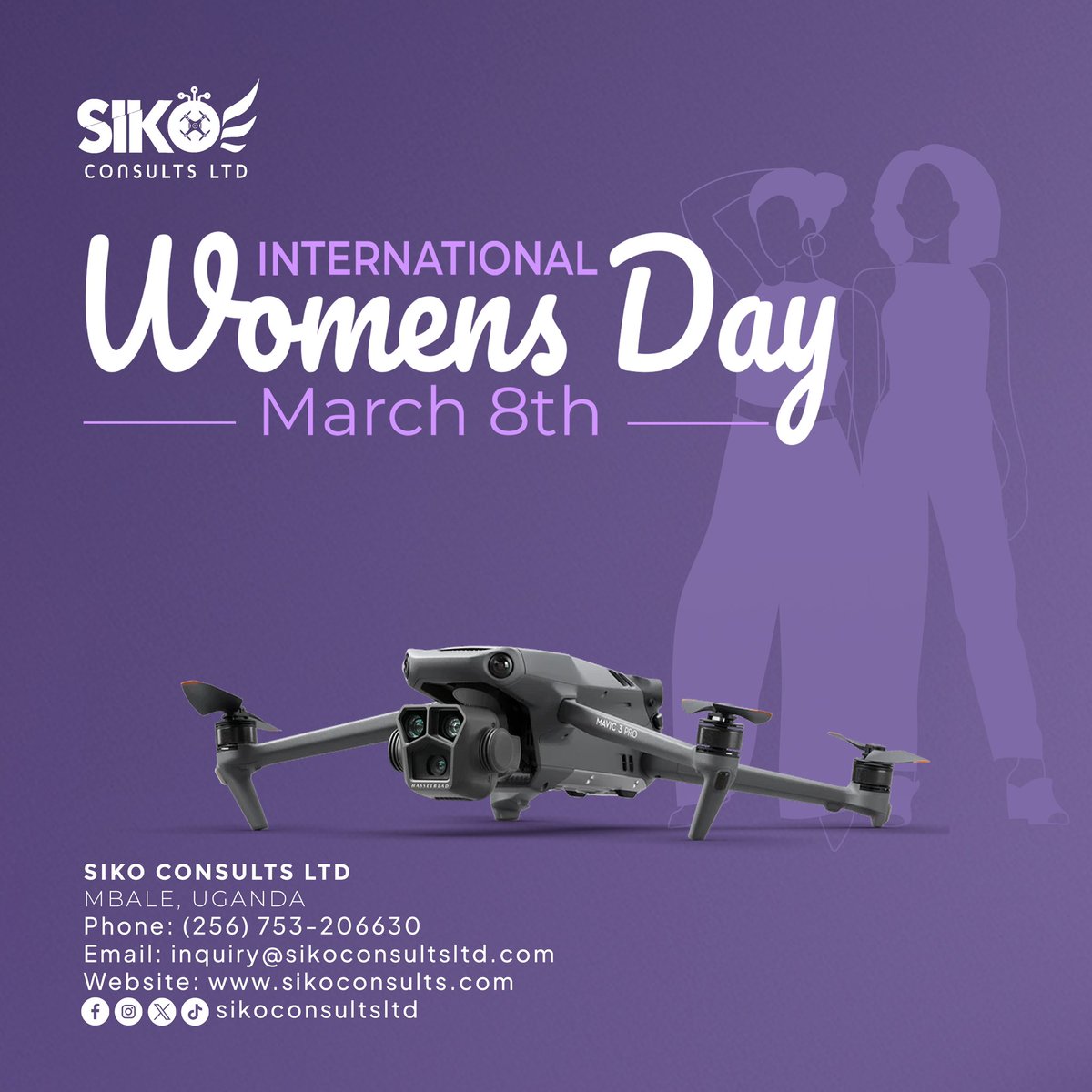 To all you incredible women, We celebrate your strength, resilience and achievements. You are the pillars of our communities. #SikoIsHere #DroneServices #InternationalWomansDay