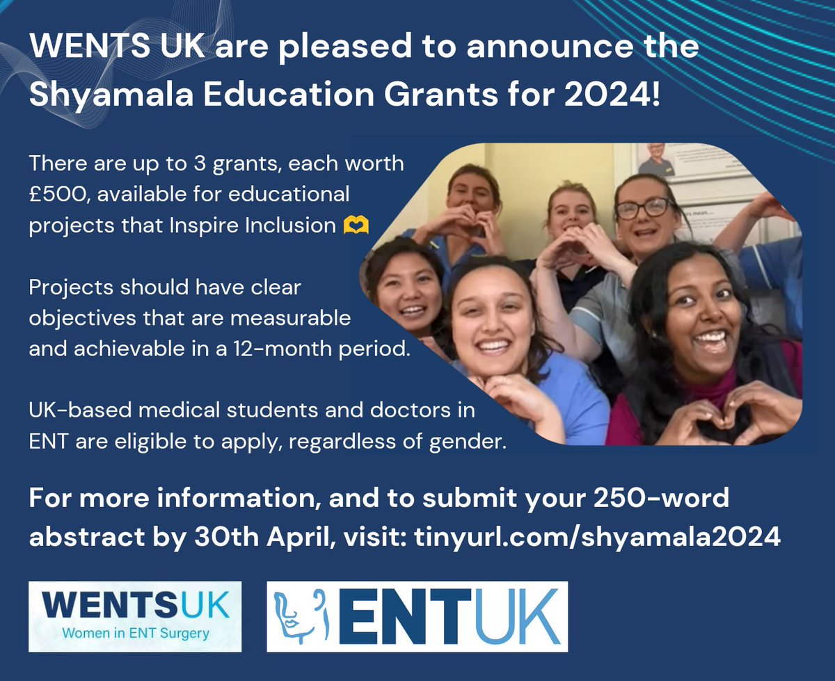 We're pleased to announce the Shyamala Education Grants for 2024. For more information, visit tinyurl.com/shyamala2024