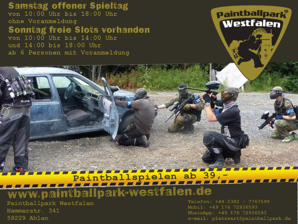 Für Infos anrufen oder WhatsApp senden: wa.me/message/SDAJ2Z…

Immer Samstag ist offener Spieltag im PPW.

Falls Ihr lieber unter Euch bleiben möchtet !!
Sonntag bis Freitag sind exklusive Gruppenspieltage mit Voranmeldung ab 6 Personen.