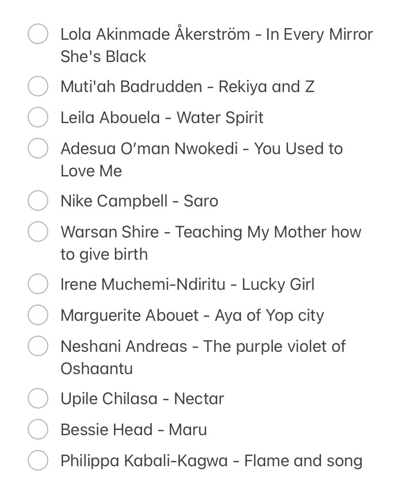 Happy International Women’s day. 🎊 Here are 50 books by African women we recommend. How many of these have you read?