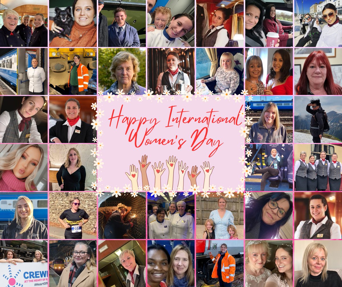Historically, the rail industry has been dominated by men, we have created the collage below to show off some (not all!) of our female employees. Today we celebrate every one of them, and every other woman on the planet. Happy International Women's Day x