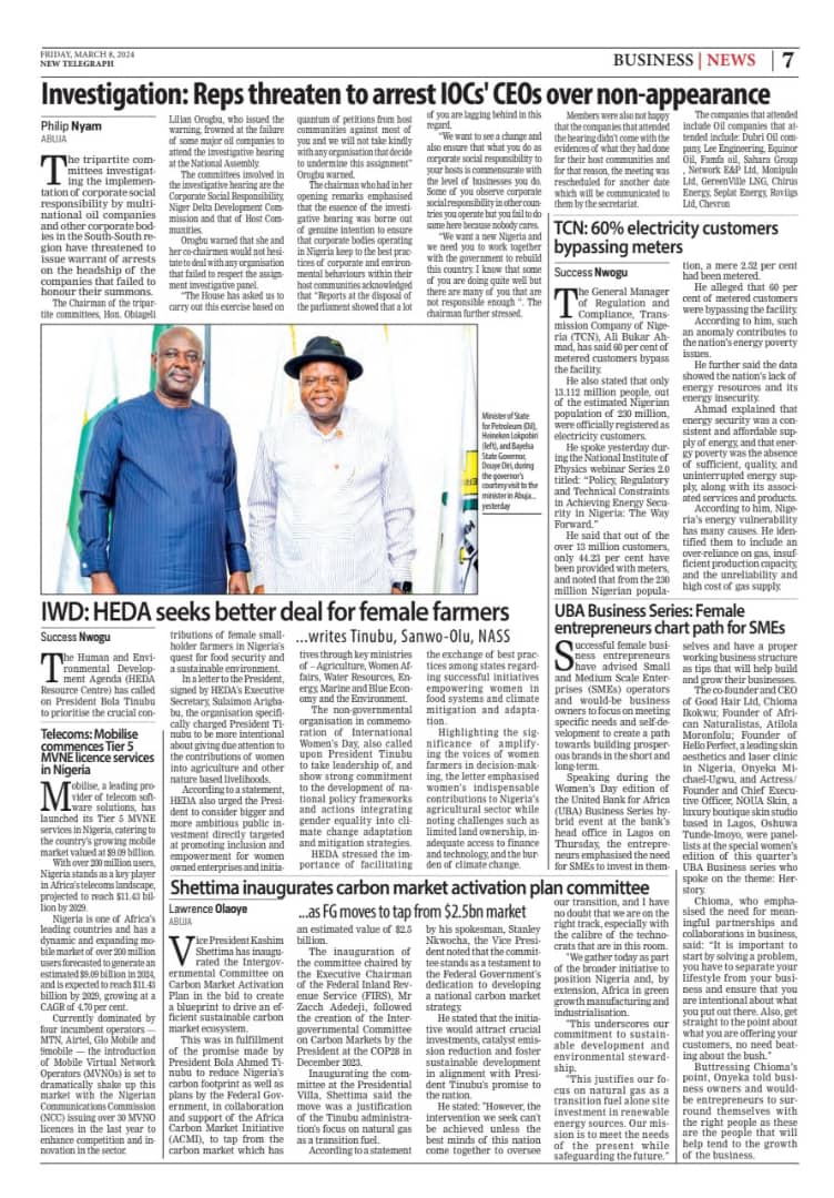 HEDAgenda's tweet photo. #IWD24: In commemoration of International Women's Day, we call on  @officialABAT,  @jidesanwoolu and National Assembly (NASS) to prioritise contributions of smallholder women farmers to Nigeria's quest for food security and sustainable environment. #InspireInclusion https://t.co/YjSSPuEWGH